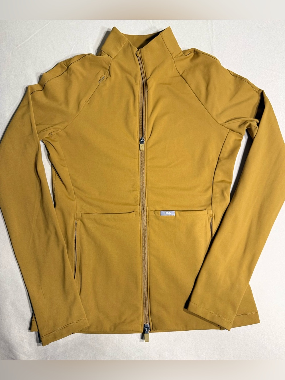 FIGS Earth ContourKnit Scrub Jacket Small Slim 8 Pocket Technical Jacket